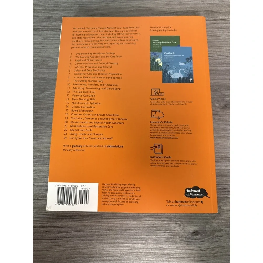 Hartman's Nursing Assistant Care: Long-Term Care, 5e‎